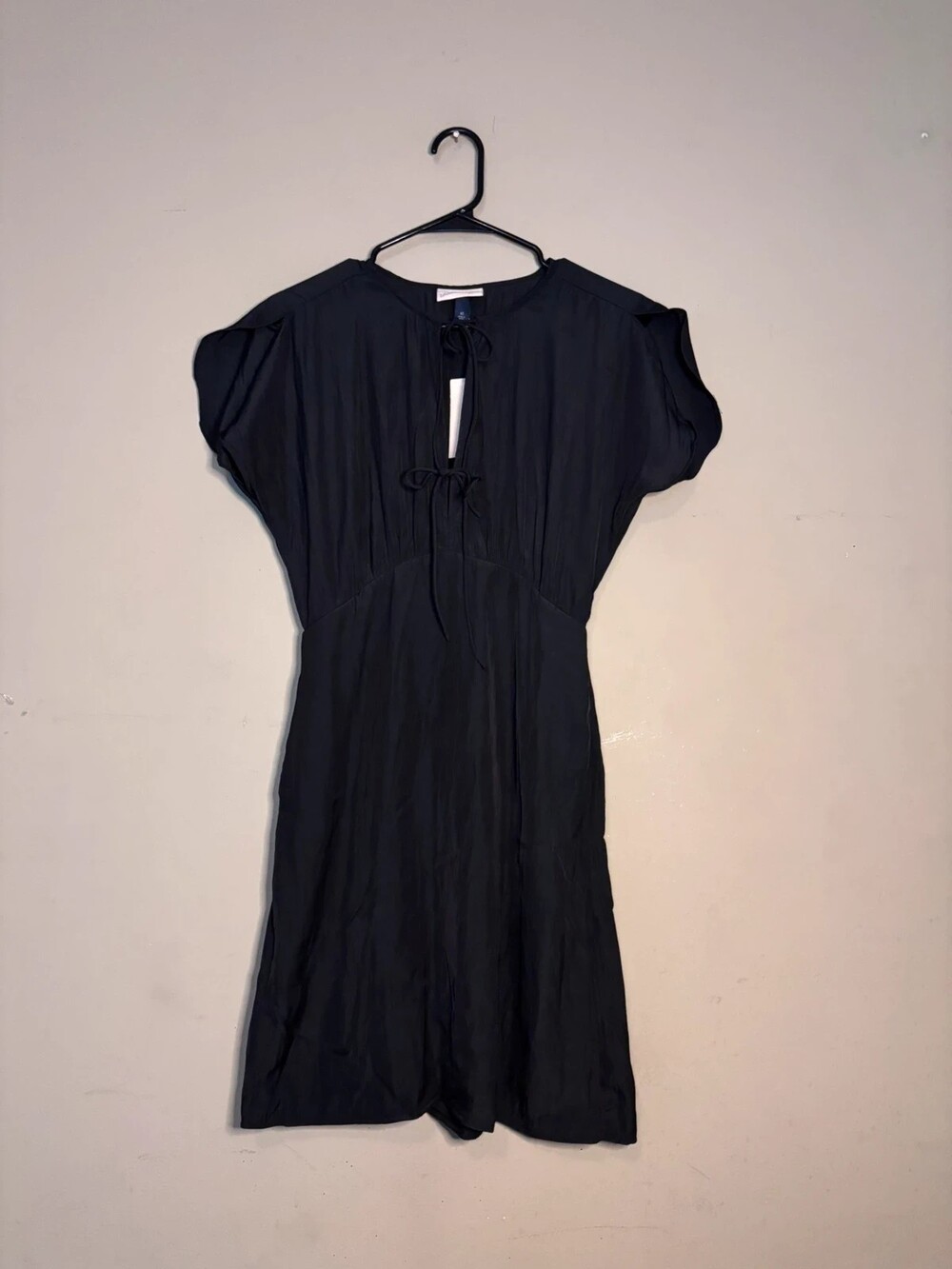 Universal Thread Tie-Front Flutter Short Sleeve Mini A-Line Dress - XS NWT